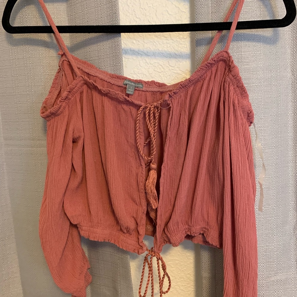 Pink crop top